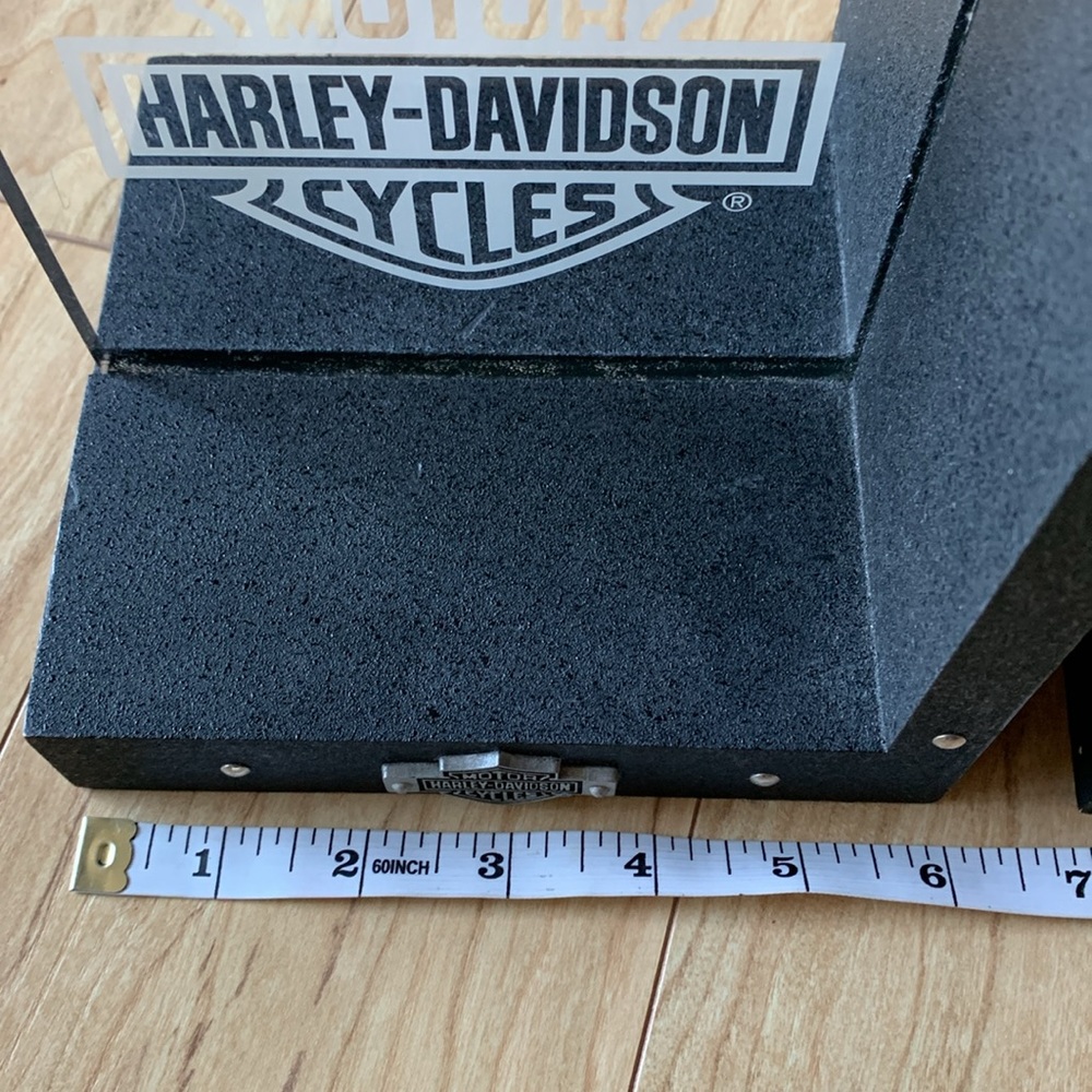 Harley Davidson set of bookends black and acrylic design - Picture 12 of 14